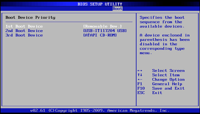 boot from usb