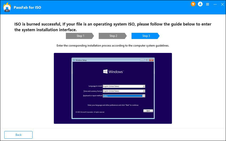 Ga het systeem installatie proces in en volg de systeem gids